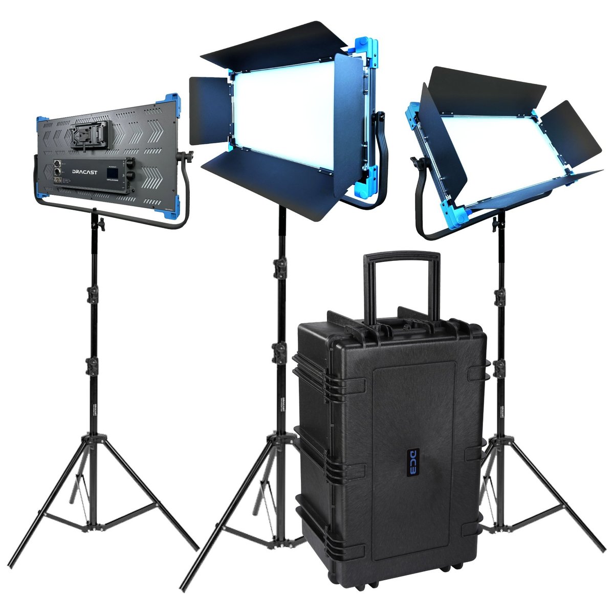 Dracast Pro Series II LED2000 Daylight LED 3 Light Kit