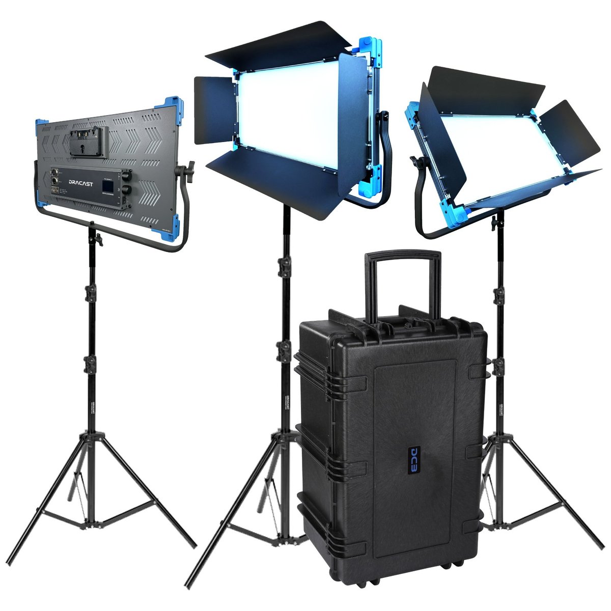 Dracast Pro Series II LED2000 Daylight LED 3 Light Kit - view 2