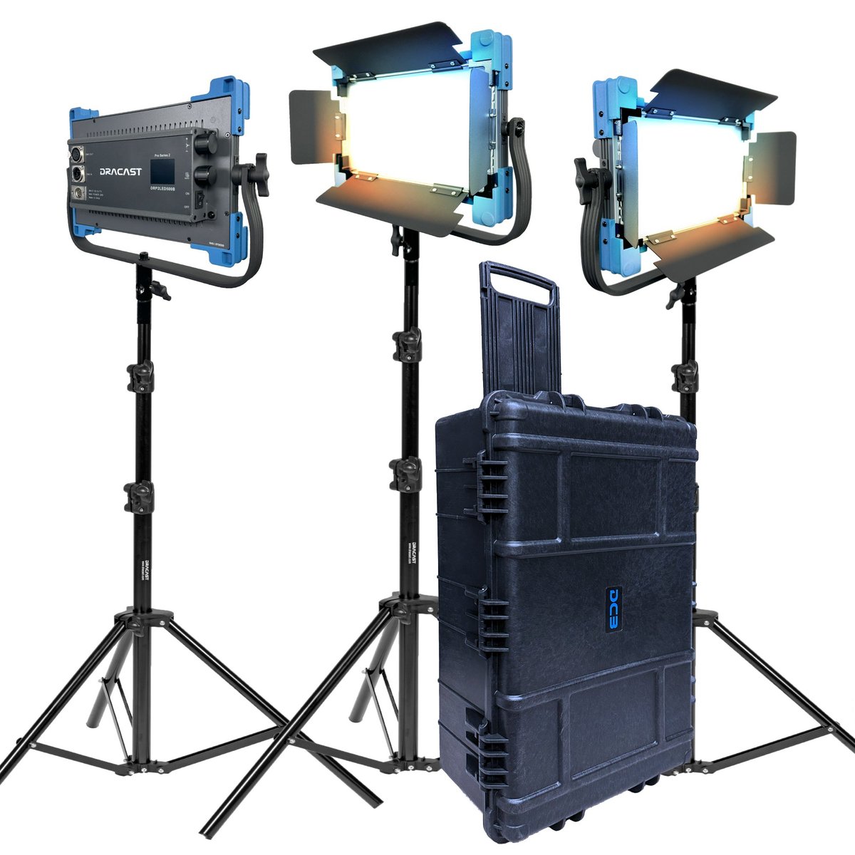 Dracast Pro Series II LED500 Bi-Color LED 3 Light Kit product image