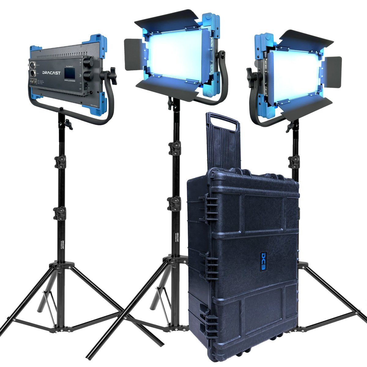 Dracast Pro Series II LED500 Daylight LED 3 Light Kit product image