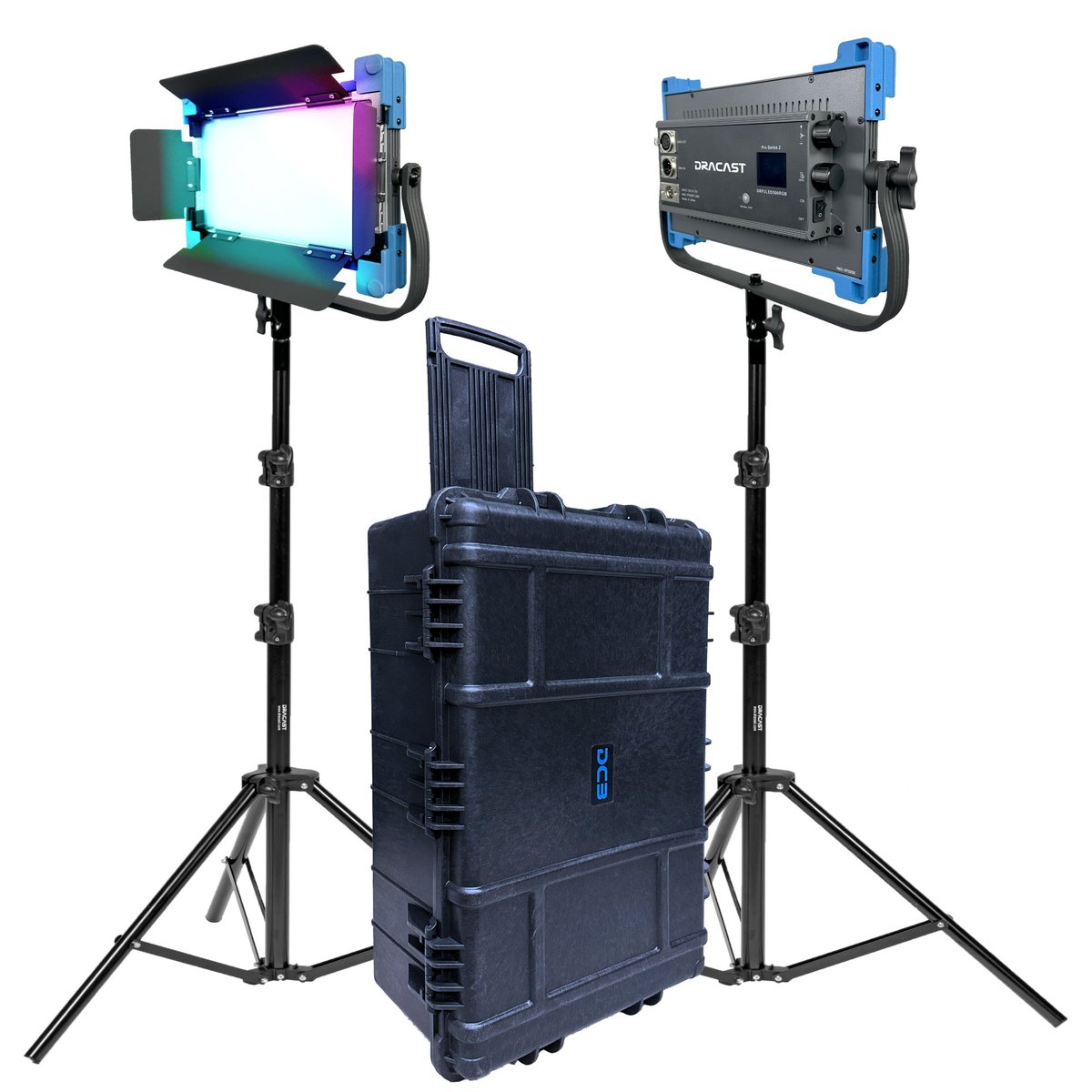 Dracast Pro Series II LED500 RGB and Bi-Color LED 2 Light Kit product image