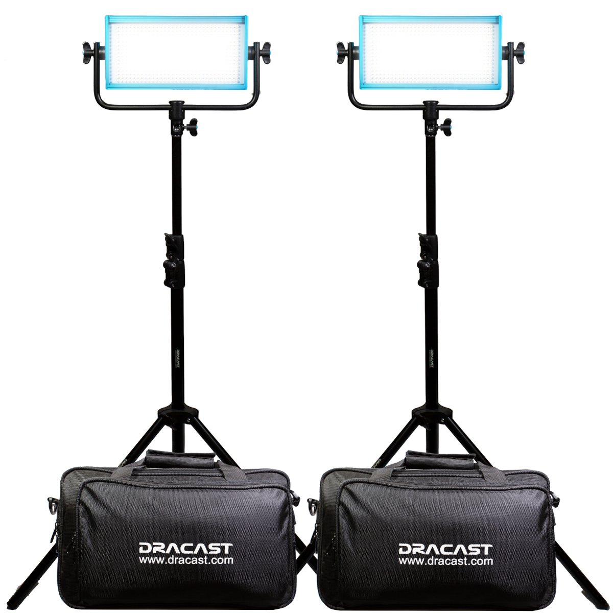 Dracast Pro Series Interview Kit - Daylight LED 3 Light Kit - view 3