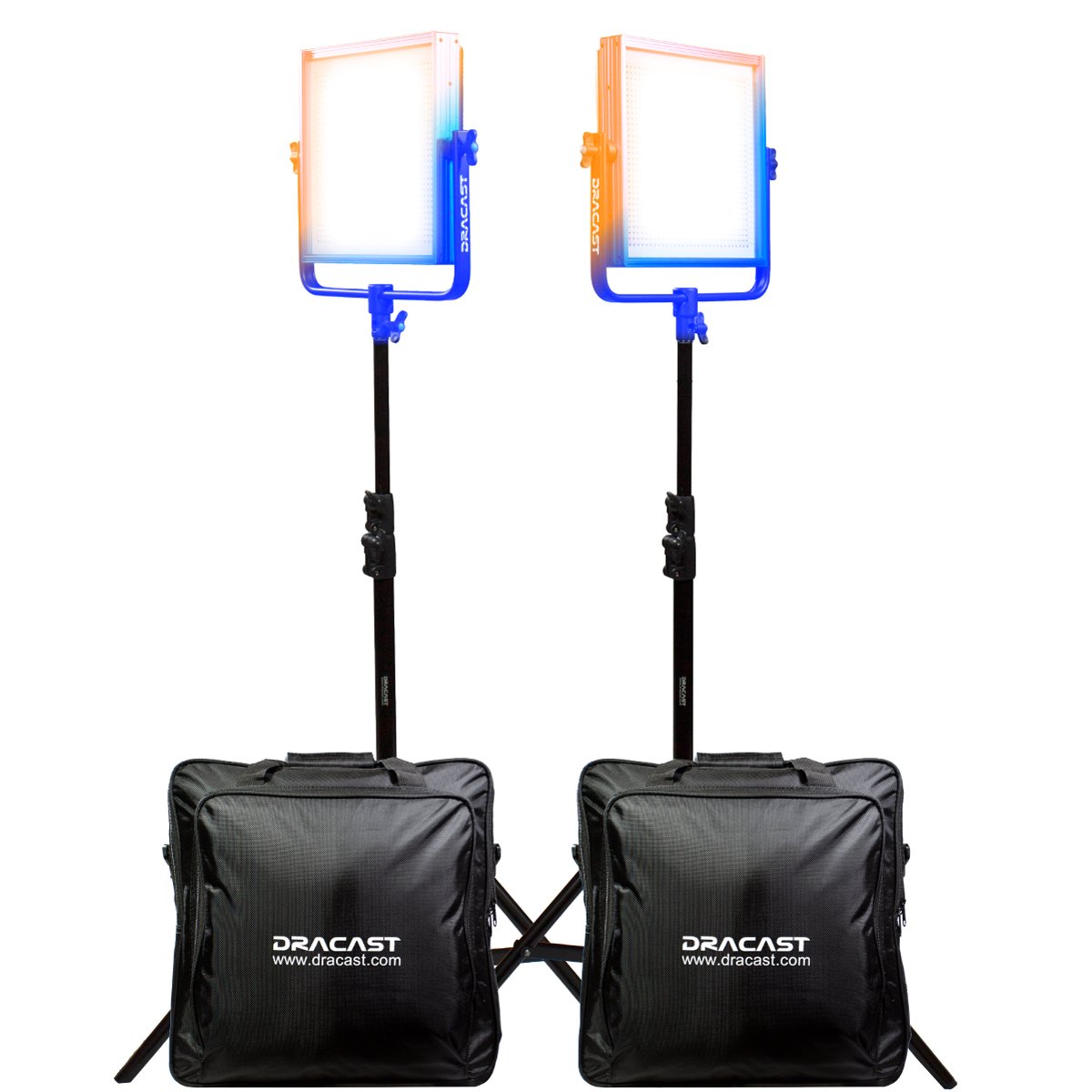 Dracast Pro Series LED1000 Bi-Color LED 2 Light Kit and Light Stands product image