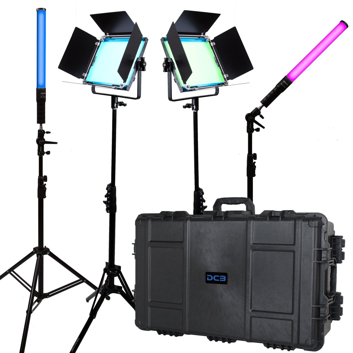 Dracast X Series LED Lighting Kit 13 (x2 DRX500RGB, x2 DRXLT400) product image