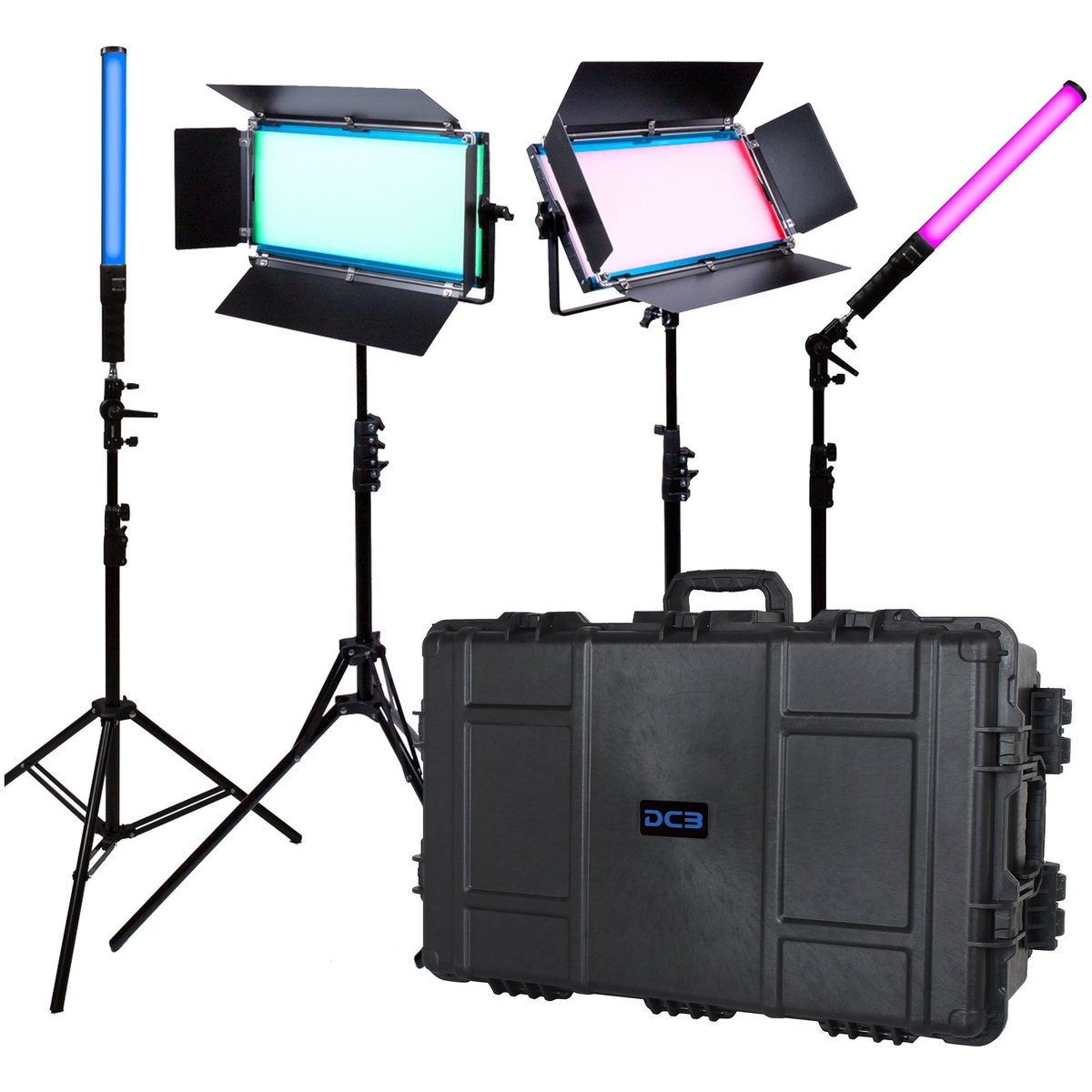 Dracast X Series LED Lighting Kit 17 (x2 DRX1000RGB, x2 DRXLT400) product image