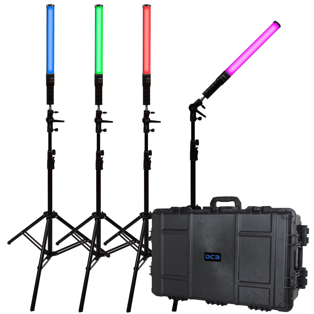 Dracast X Series LED Lighting Kit 7 (x4 DRXLT400, 7975 Travel Case) product image