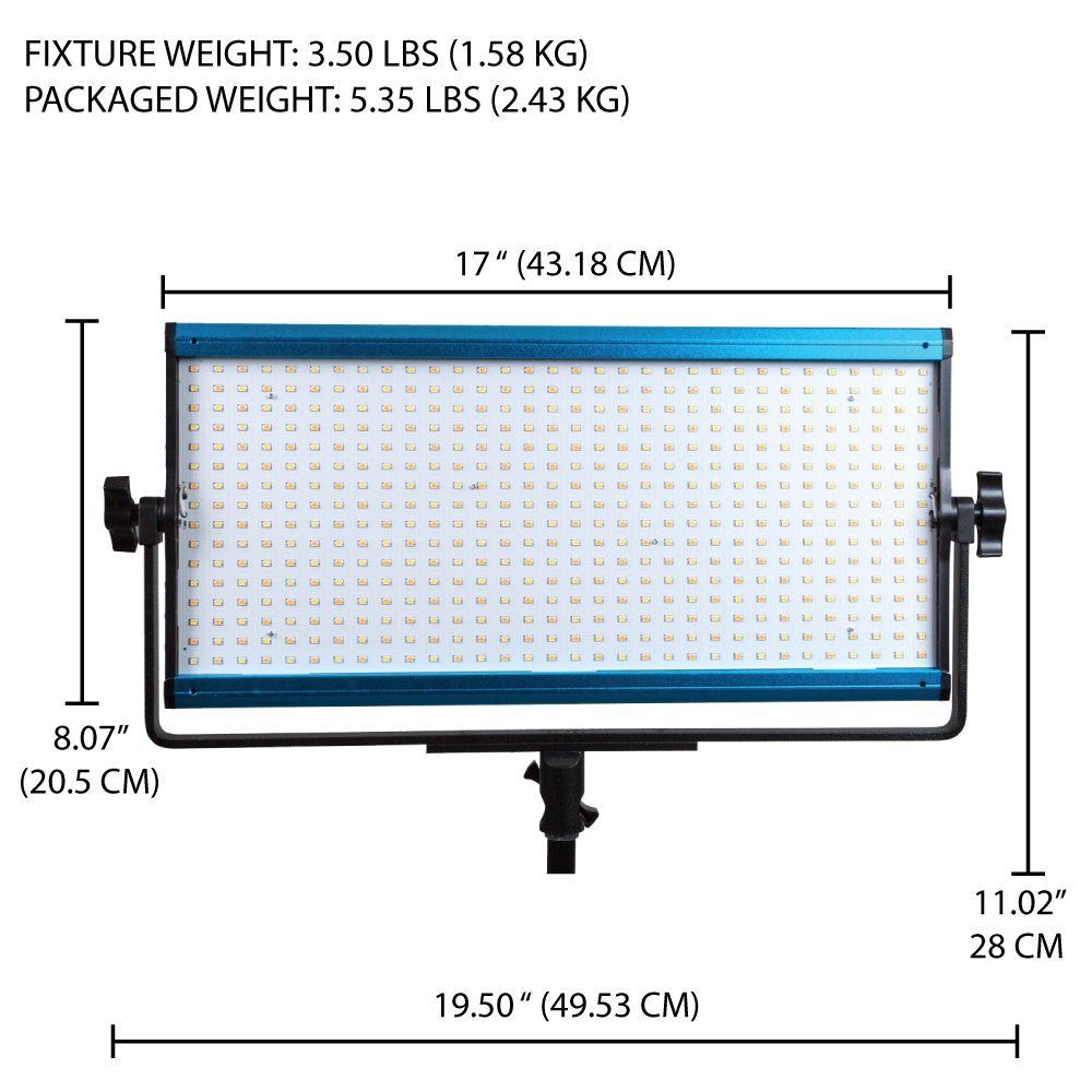 Dracast X Series LED1000 Bi-Color LED 3 Light Kit with Injection Molded Travel Case - view 6