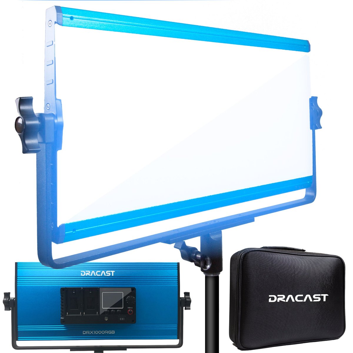 Dracast X Series LED1000 Daylight LED Video Light Panel with Dual NP-F Battery Plate product image