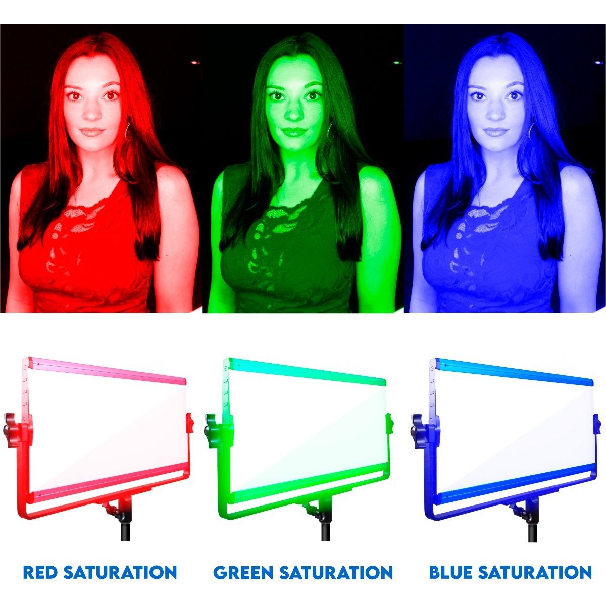 Dracast X Series LED1000 RGB and Bi-Color LED 3 Light Kit with Injection Molded Travel Case - view 8