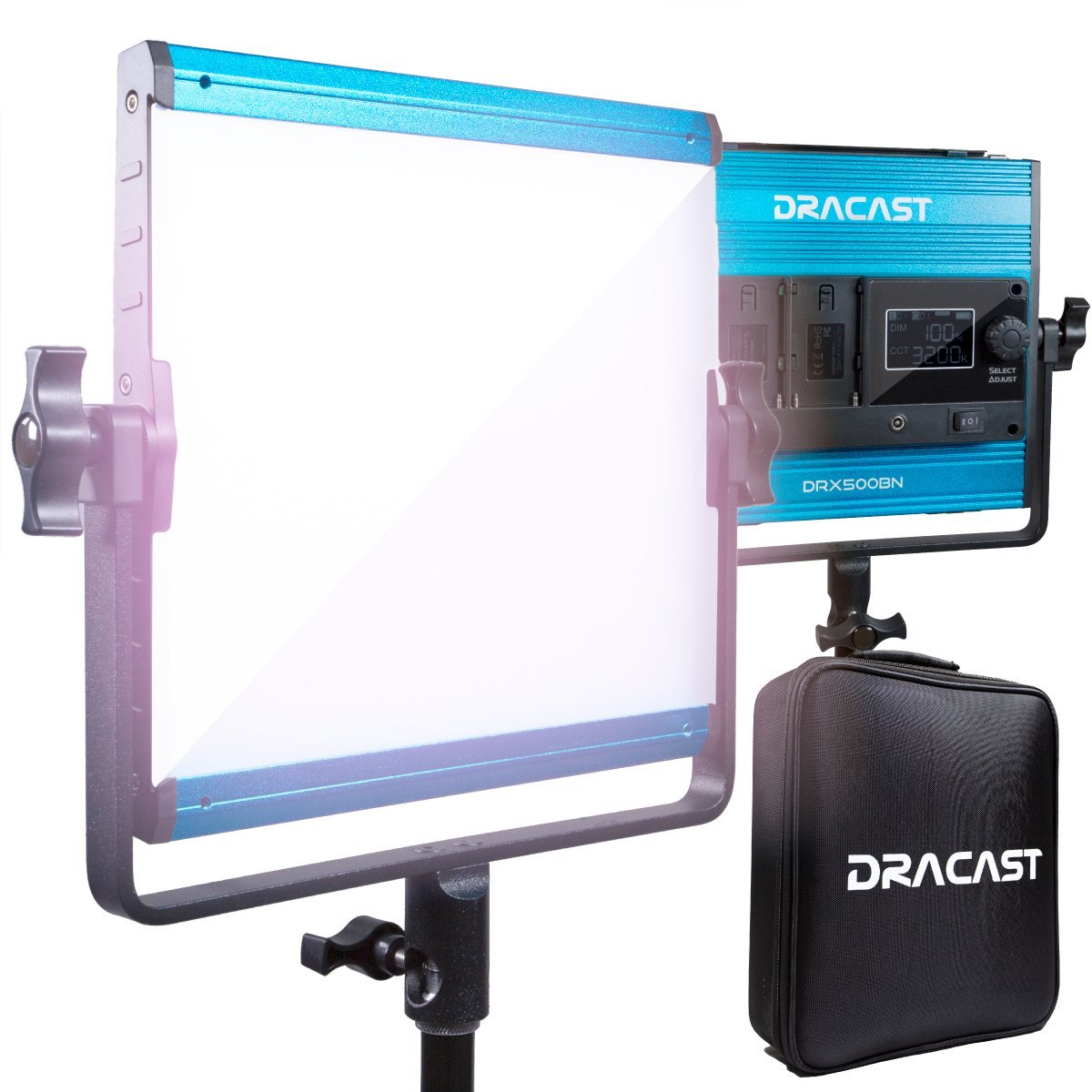 Dracast X Series LED500 Bi-Color LED 3 Light Kit with Injection Molded Travel Case - view 7