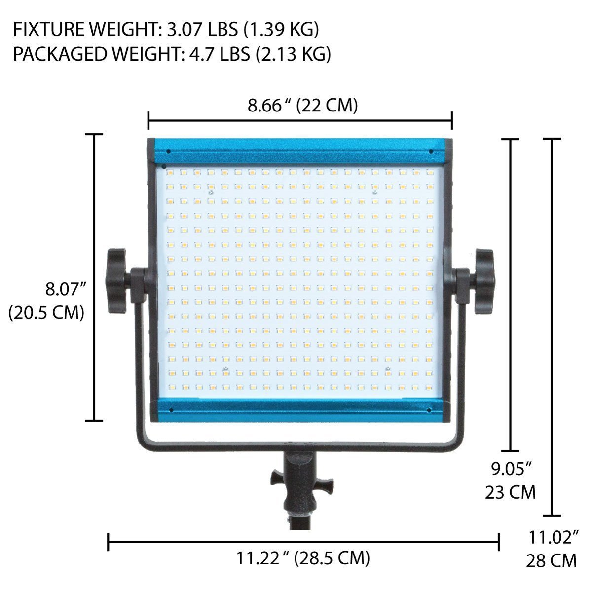 Dracast X Series LED500 Bi-Color LED 3 Light Kit with Nylon Padded Travel Case - view 6