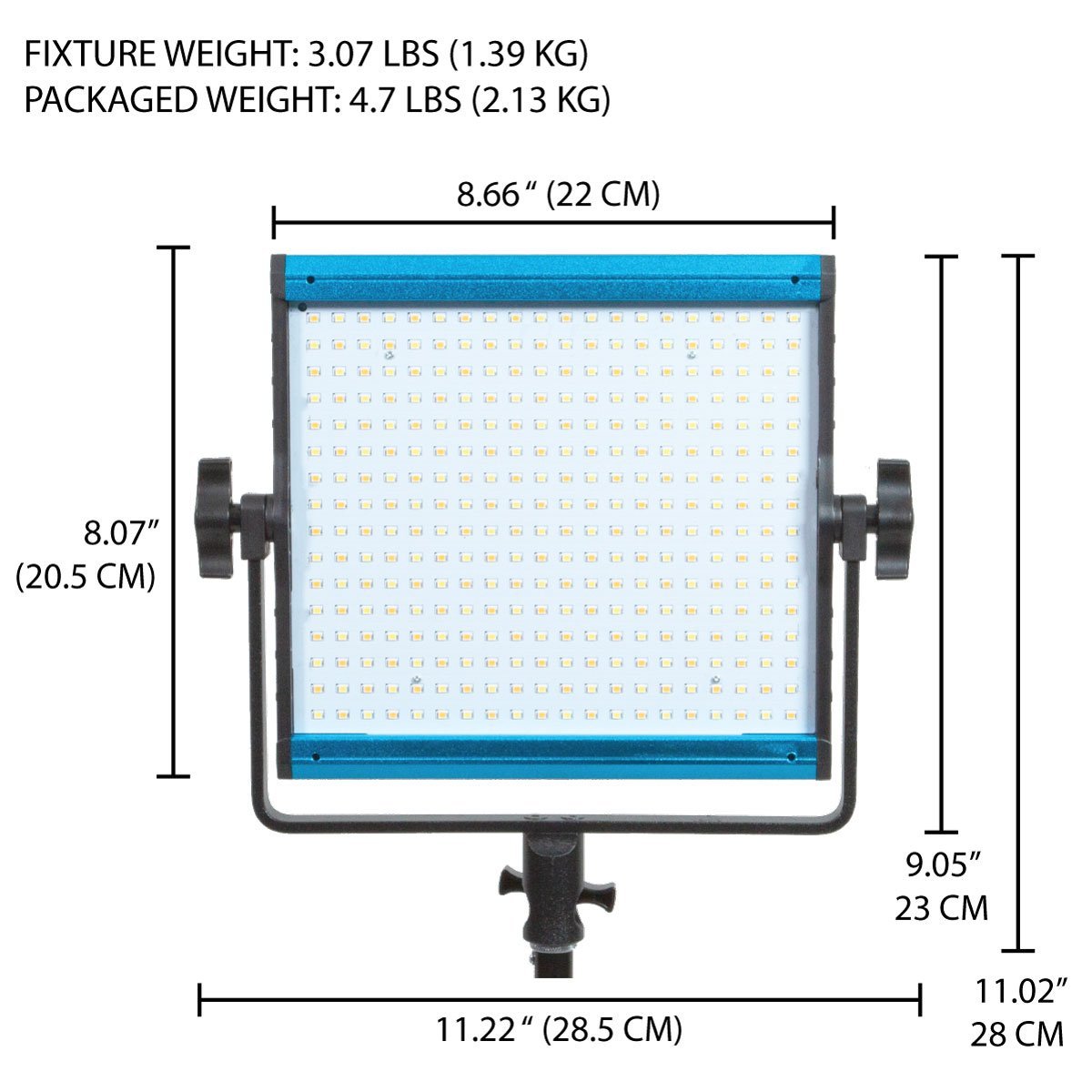 Dracast X Series LED500 Daylight LED 3 Light Kit with Nylon Padded Travel Case - view 6