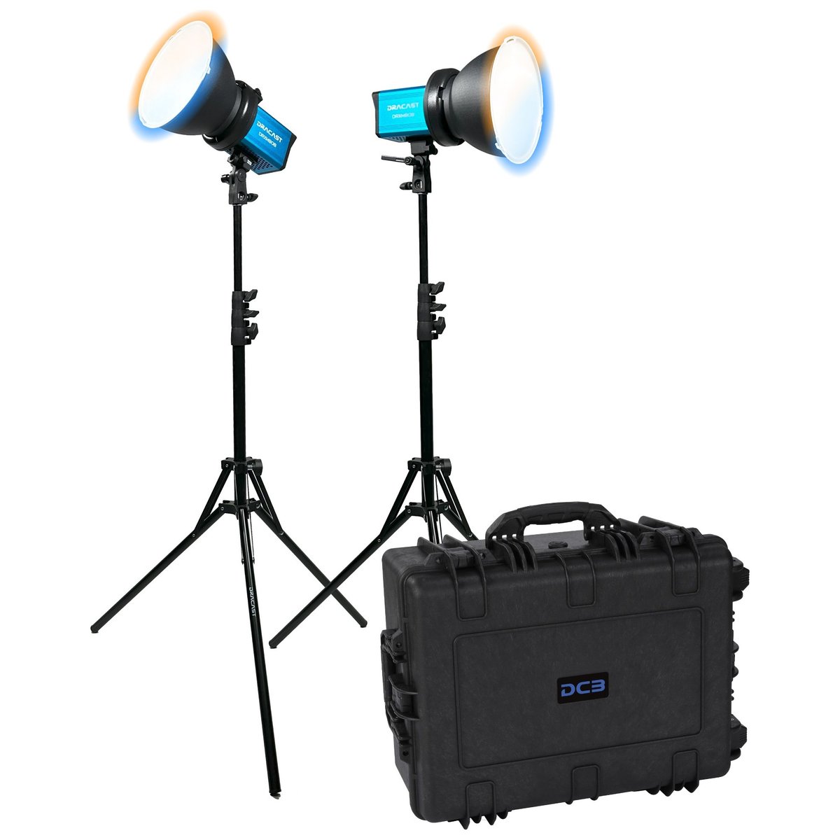 Dracast X Series M80 Bi-Color LED 2 Light Kit with Injection Molded Travel Case product image