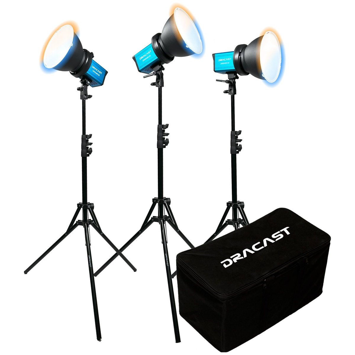 Dracast X Series M80 Bi-Color LED 3 Light Kit with Nylon Padded Travel Case product image
