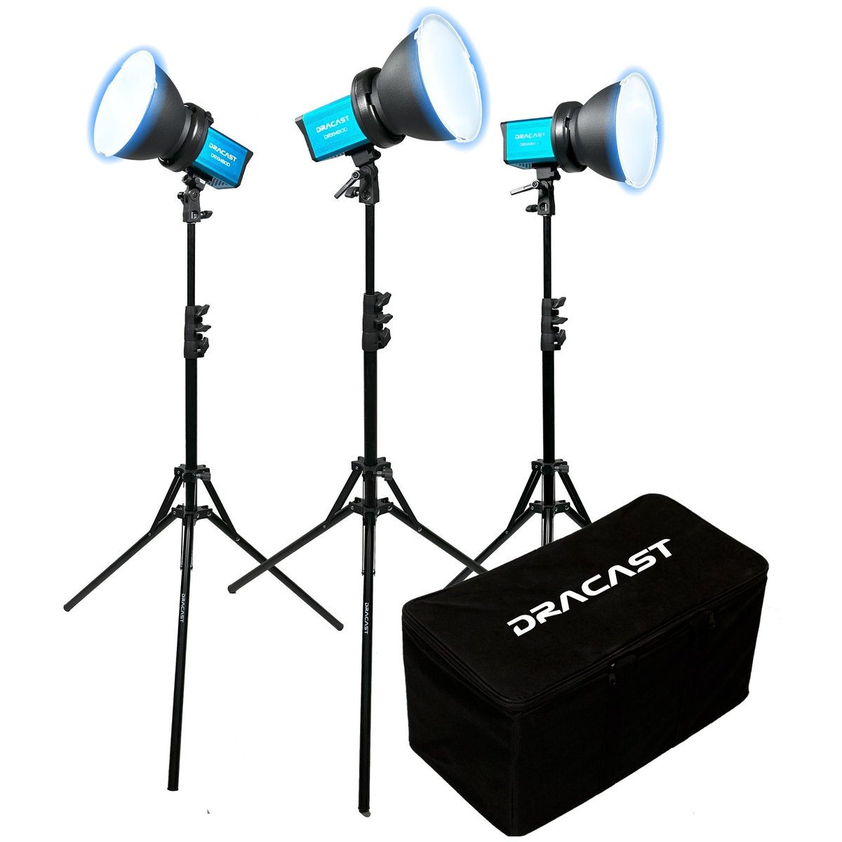 Dracast X Series M80 Daylight LED 3 Light Kit with Nylon Padded Travel Case product image