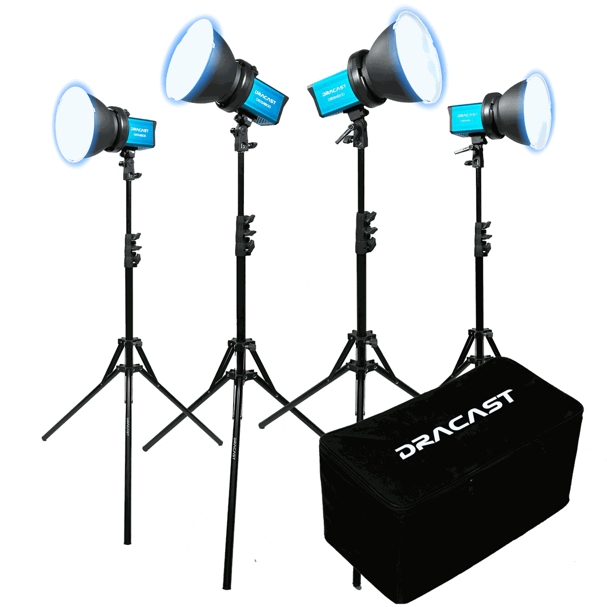 Dracast X Series M80 Daylight LED 4 Light Kit with Nylon Padded Travel Case - view 2