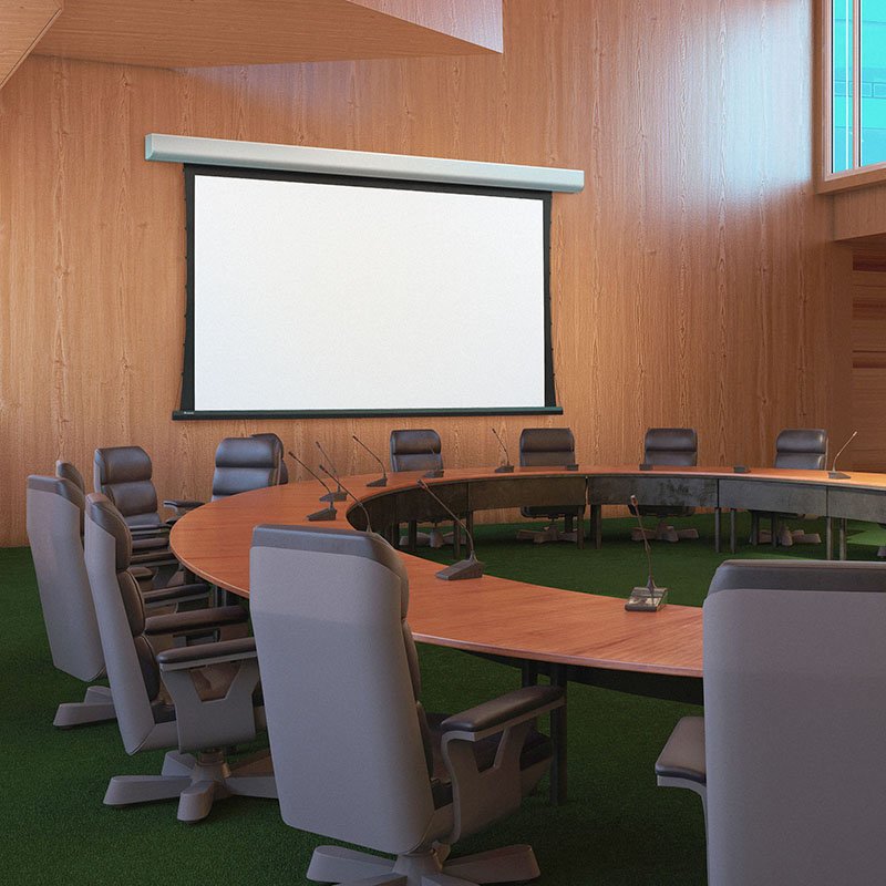 Draper Acumen Recharge V 96" (45 x 85 1/2) 2K/4K Full Rechargeable Surface-Mounted Projection Screen product image