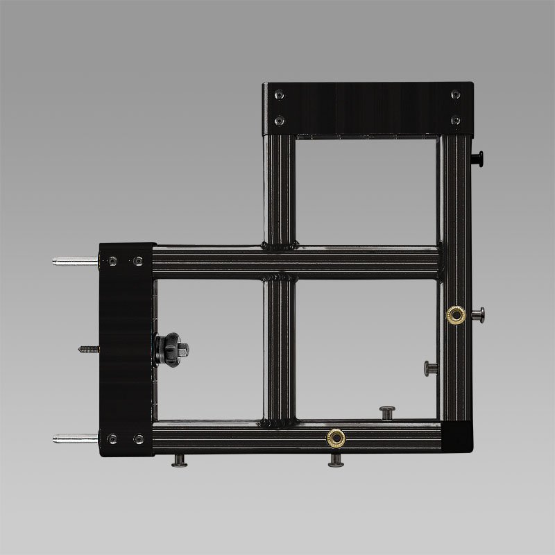 Draper StageScreen Corner, 14 1/4 in x 8 in, Black