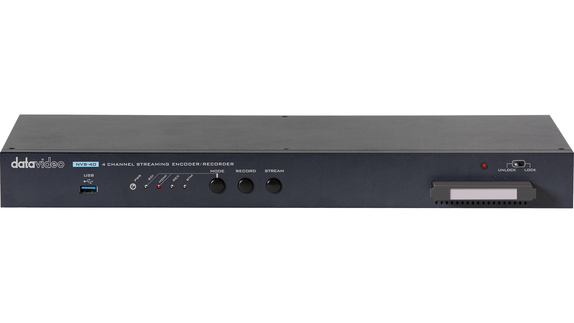 Datavideo NVS-40D 4-Channel Streaming Encoder and Recorder - view 3