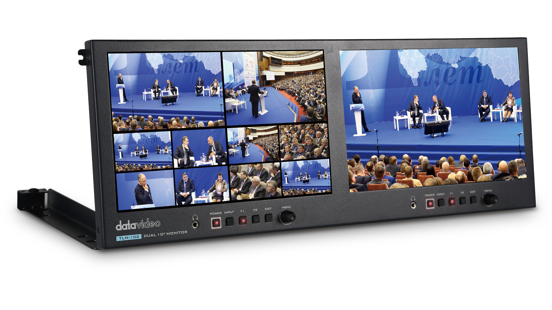 Datavideo TLM-102K Dual 10" Rack-Mount Monitor - view 3