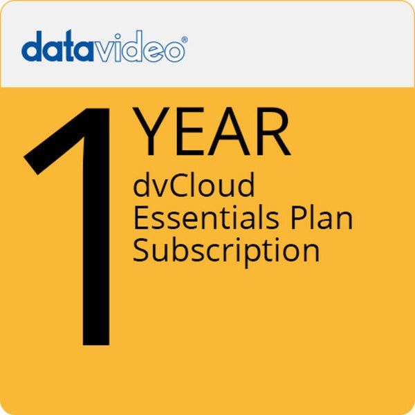 Datavideo dvCloud Essentials 12-Month Streaming Plan