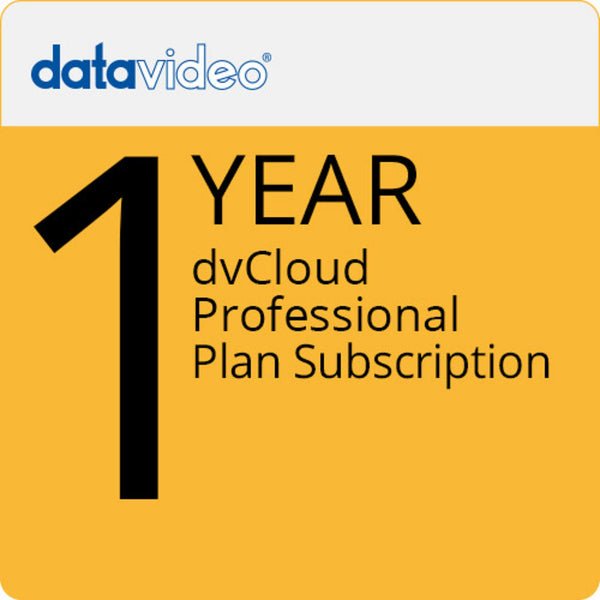 Datavideo dvCloud Professional 12-Month Streaming Plan