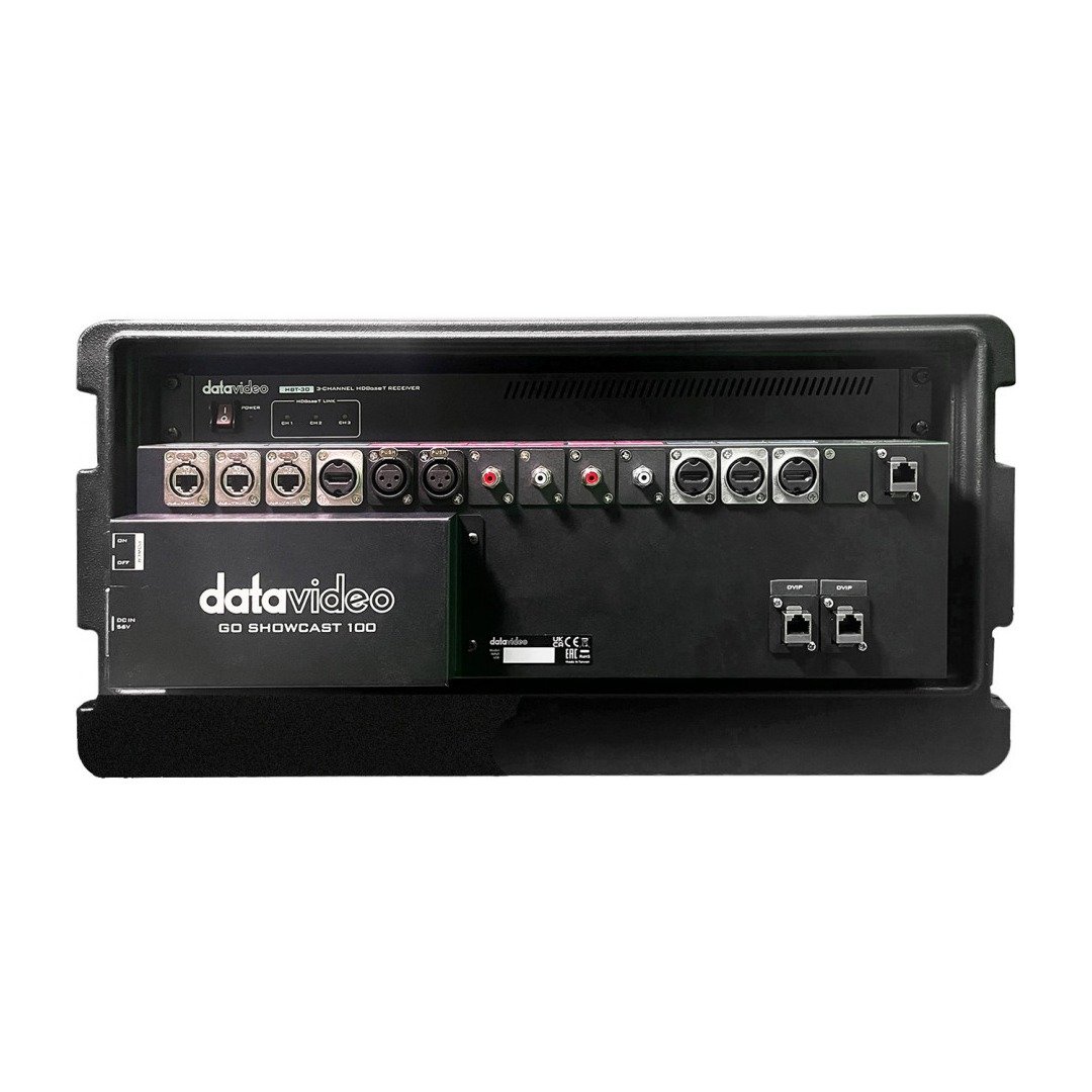Datavideo GO-SHOWCAST-100-LT Auto-Tracking Production Bundle The ShowCast 100 all-in-one studio paired with an HDBaseT receiver and case - view 3