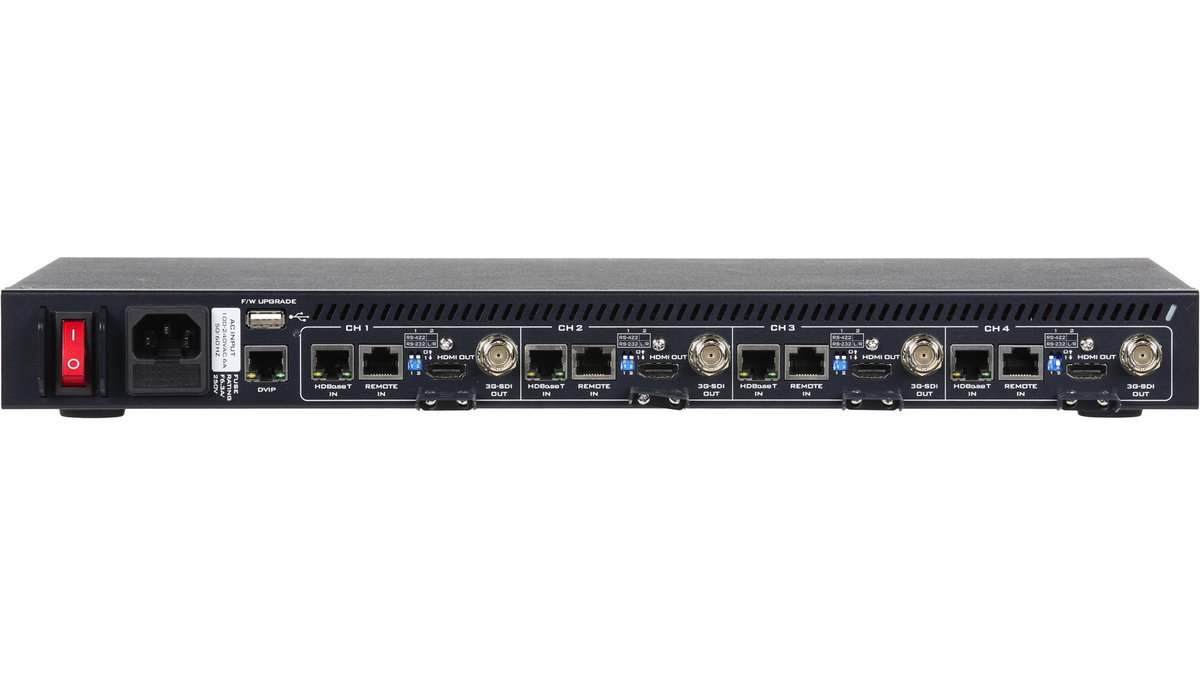 Datavideo HBT-50 4-Channel HDBaseT Receiver with SDI and HDMI Outputs - view 3