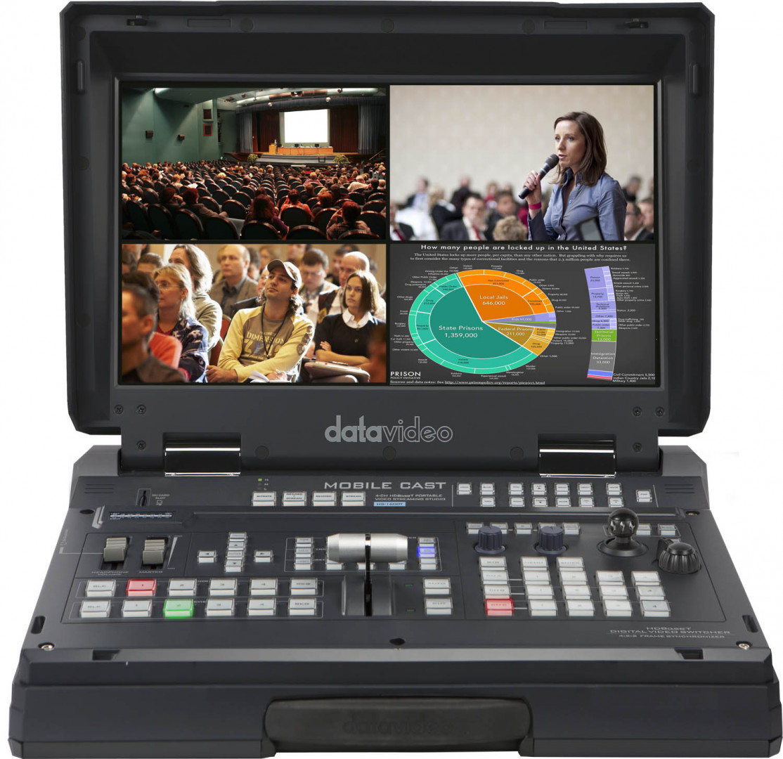 Datavideo HS-1600T MKII4-Channel HD/SD HDBaseTPortable Streaming Studio - view 3