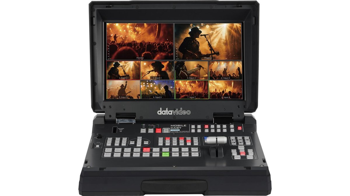 Datavideo HS-2600 8-Channel Portable Video Streaming Studio An all-in-one 8-input switcher - view 2