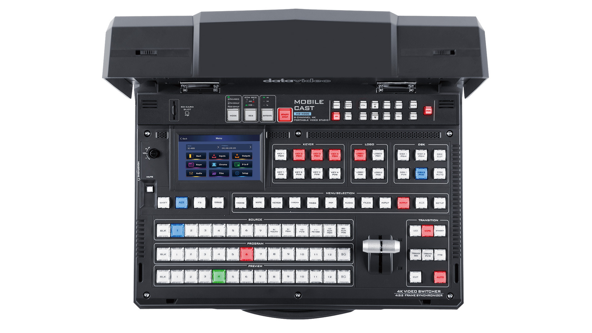 Datavideo HS-40008 Input Portable 4K Production Studio - view 3