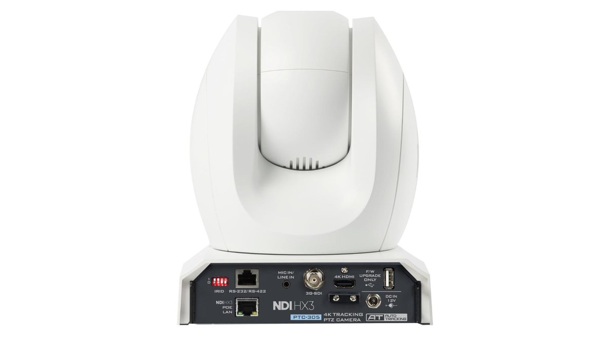 Datavideo PTC-305W 4K NDI Auto-Tracking PTZ Camera (White) - view 2