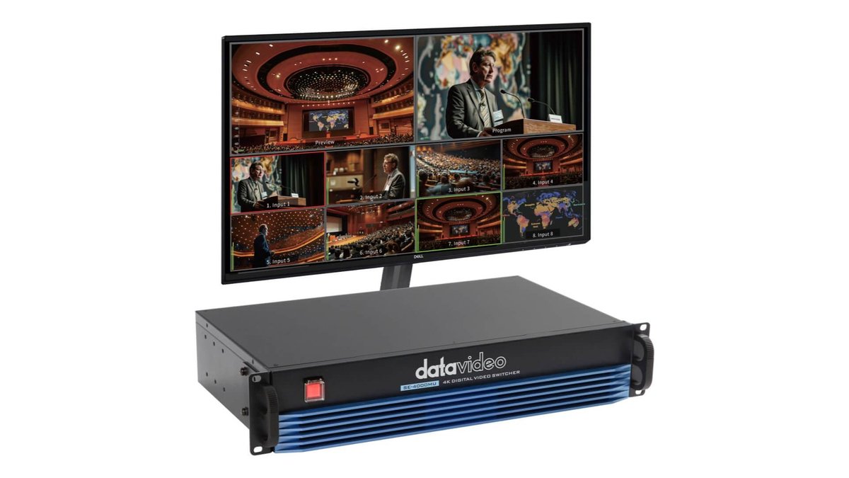 Datavideo SE-4000MU 4K 8-Channel Rack Mountable Digital Video Switcher - view 4