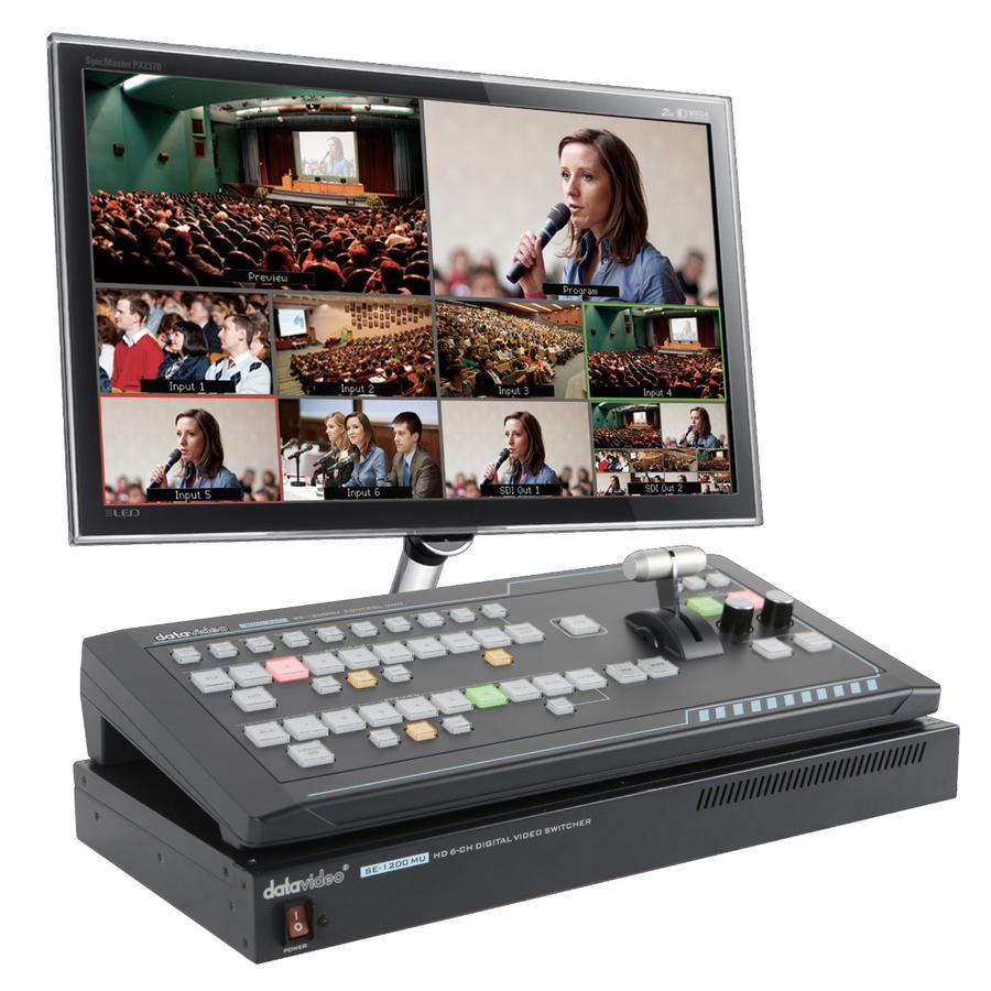 Datavideo SEB-1200 SE-1200MU Switcher and RMC-260 Controller Bundle