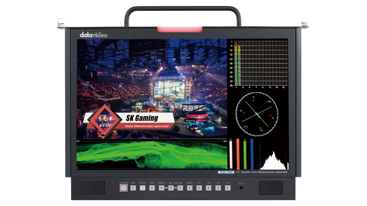 Datavideo TLM-170VM 17 inch Full HD Pull-Out ScopeView Monitor - view 2