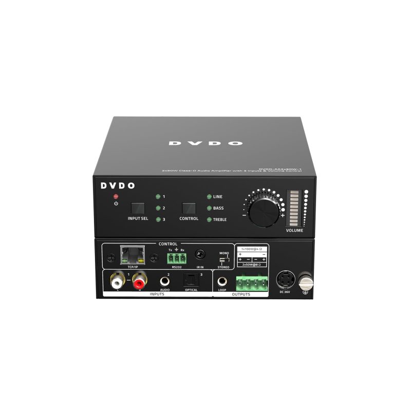 DVDO AA2x50W-1 2x50W Class-D Audio Amplifier with Volume Control
