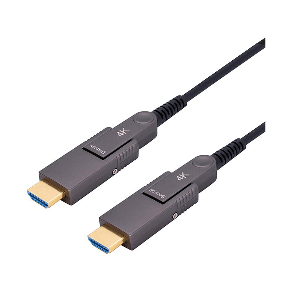DVDO HDMIAOCPLDH1 Plenum Rated 4K HDMI 2.0 AOC Fiber Cable with Detachable Heads