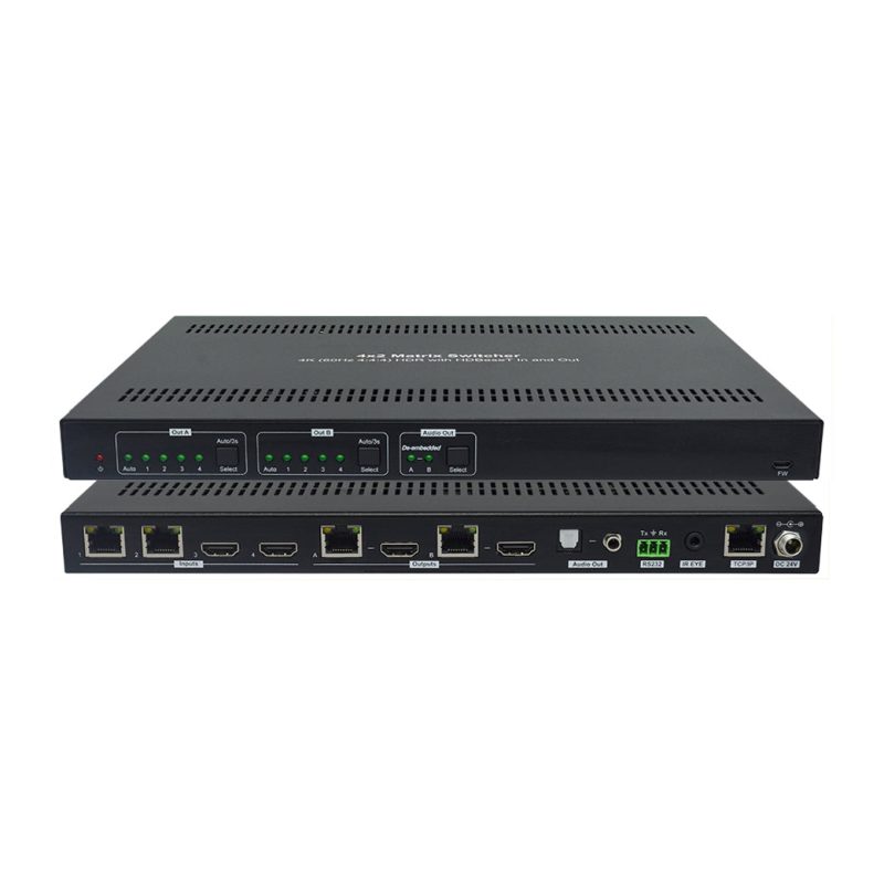DVDO Matrix-42-HDBT 4K 4x2 Matrix Switcher with HDMI & HDBaseT Inputs & Outputs