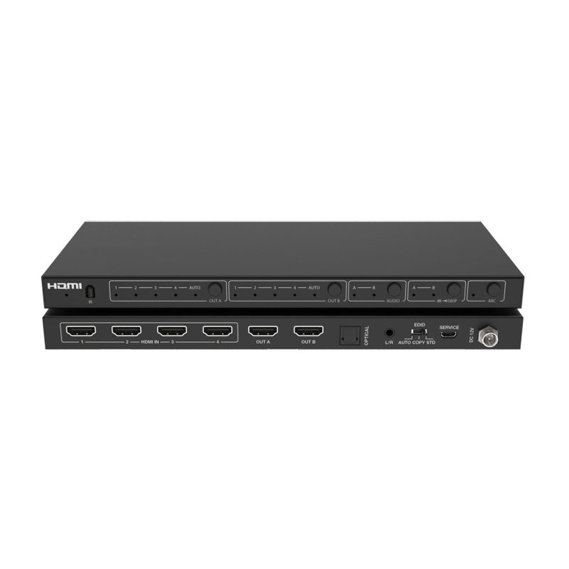 DVDO Matrix-42b 4K 4x2 HDMI Matrix Switcher with Audio Outputs, HDR & ARC