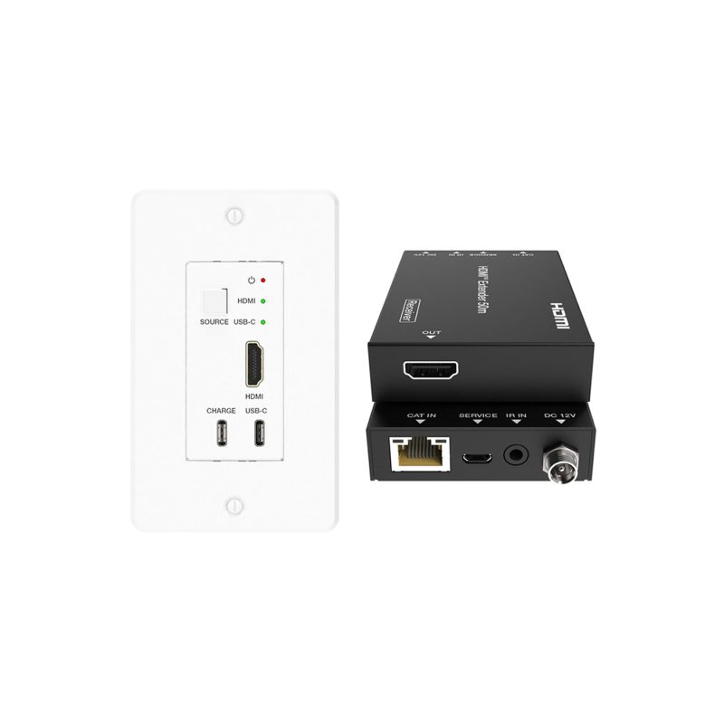 DVDO RS-4 4K HDMI & USB-C 50m Wall Plate Extender Kit over Category product image
