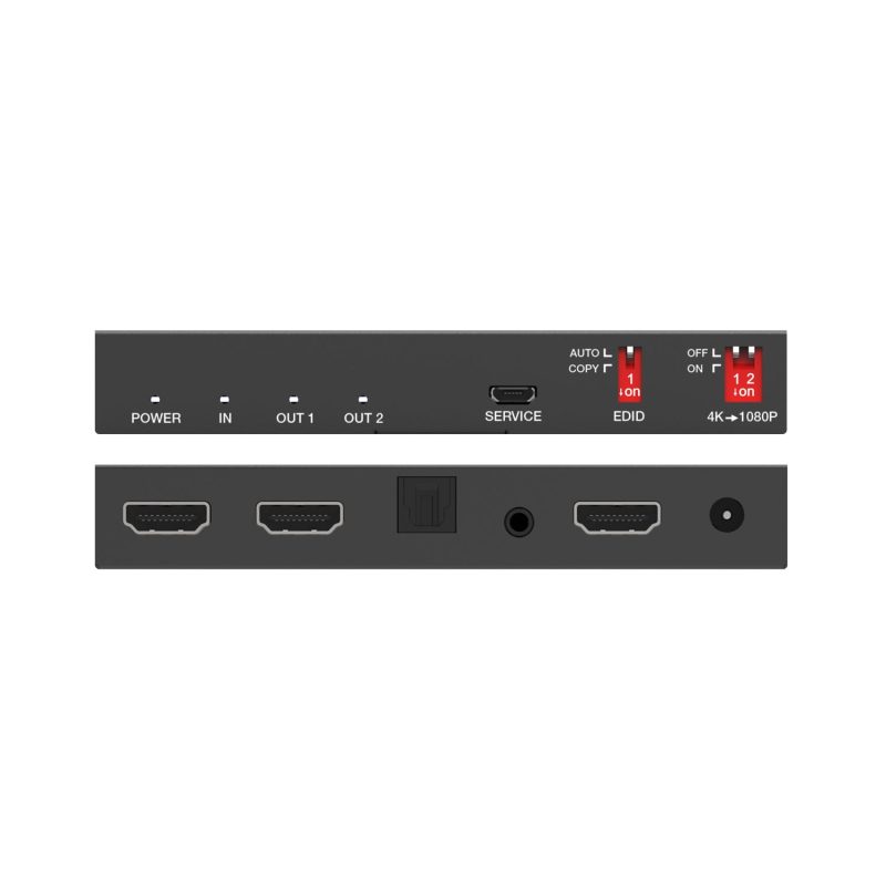 DVDO Splitter-12-SE 4K 1x2 HDMI Splitter with Scaler and Audio Extract