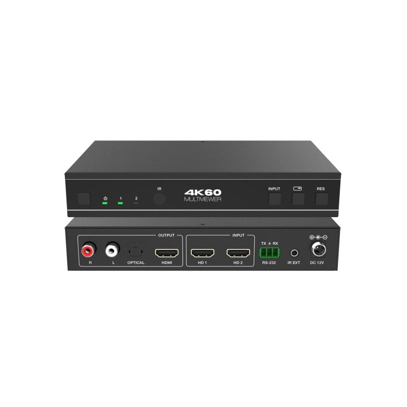 DVDO Switcher-21SS-MV 4K 2x1 Seamless HDMI Switcher with Multiview & Audio Output
