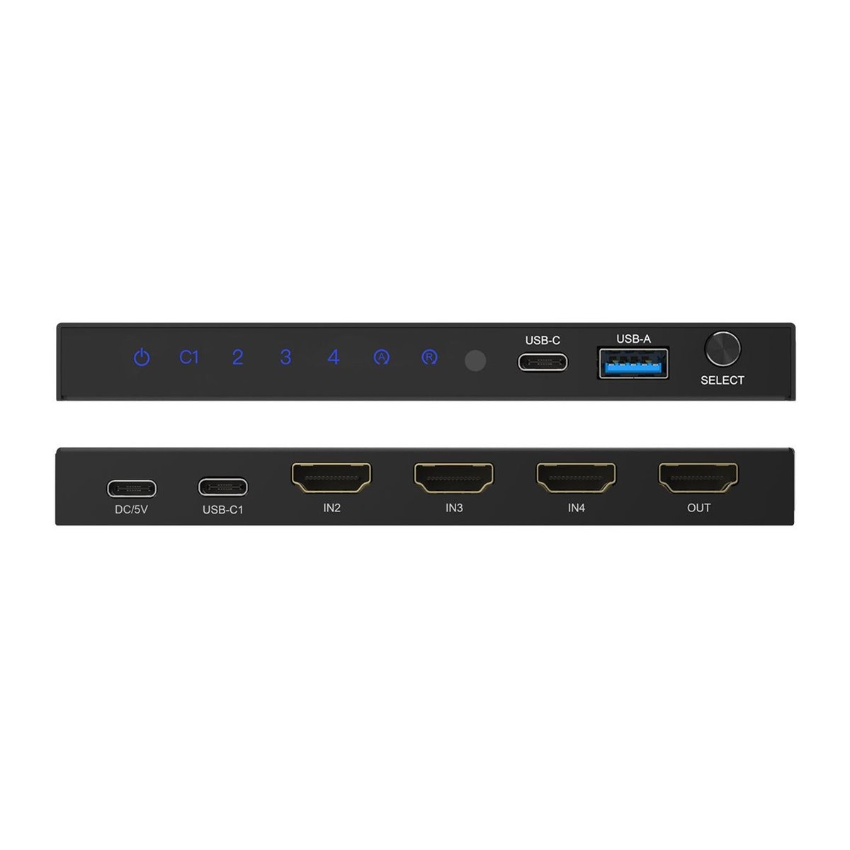 DVDO Switcher-41-USBC-HDMI 8K 4x1 Switcher with 1 USB-C + 3 HDMI Inputs - view 3