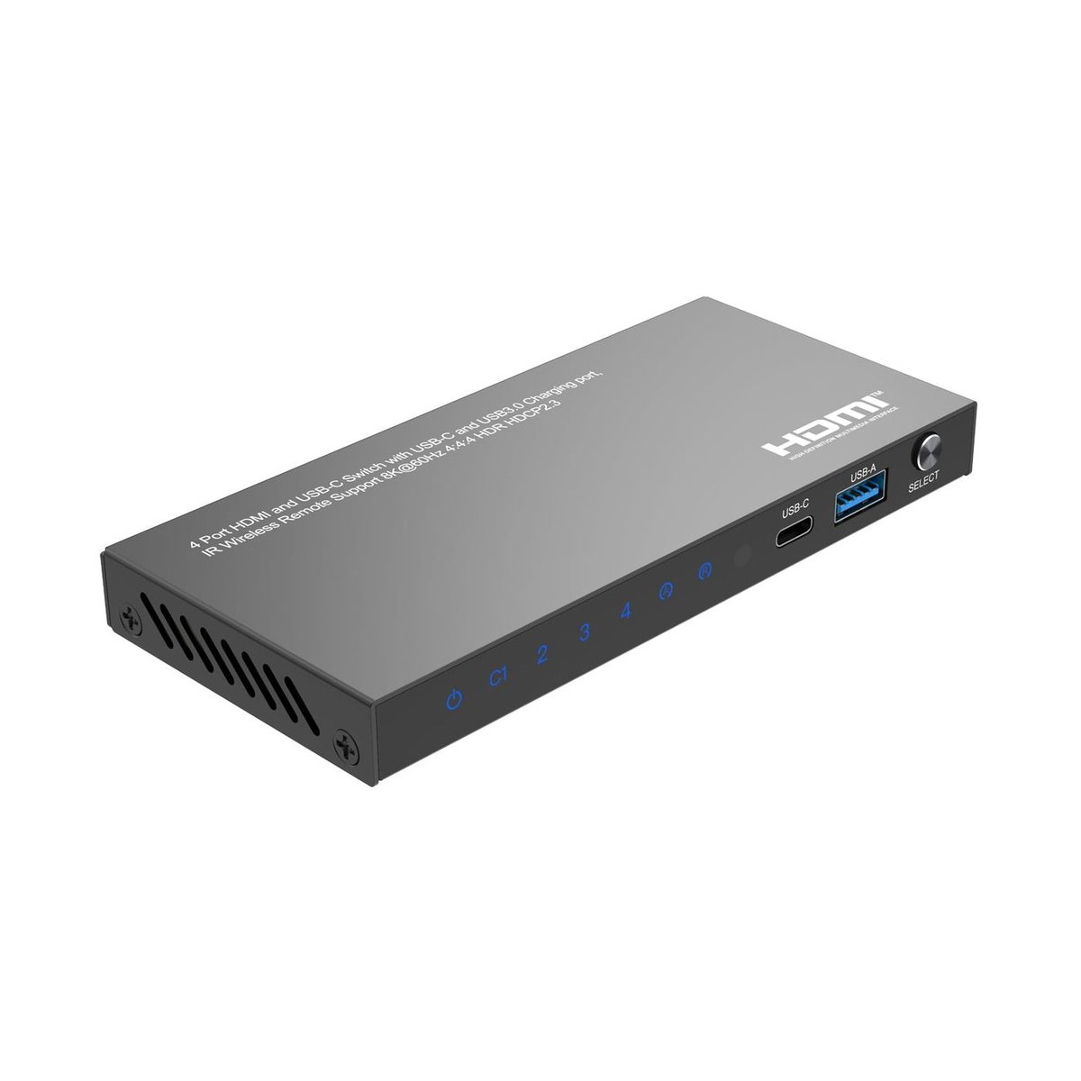 DVDO Switcher-41-USBC-HDMI 8K 4x1 Switcher with 1 USB-C + 3 HDMI Inputs - view 4