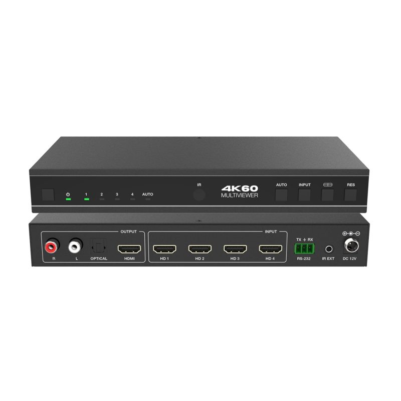 DVDO Switcher-41SS-MV 4K 4x1 Seamless HDMI Switcher with Multiview & Audio Output