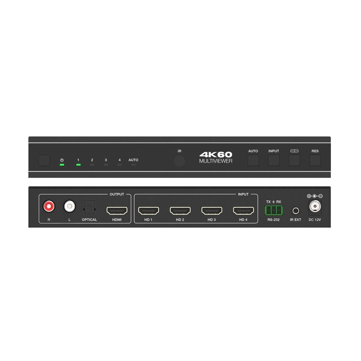 DVDO Switcher-41SS-MV 4K 4x1 Seamless HDMI Switcher with Multiview & Audio Output - view 3