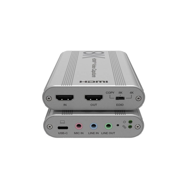 DVDO USB3.2-Capture-Pro 8K HDMI to USB 3.2 Capture Dongle with HDMI Loop Out and Separate Audio Input & Output