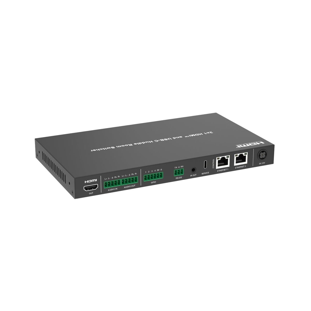 DVDO USBC-HDMI-PS-21-XL 4K 2x1 Presentation Switcher with USB-C & HDMI Inputs, Audio Input & Output, 2 LAN Ports - view 5