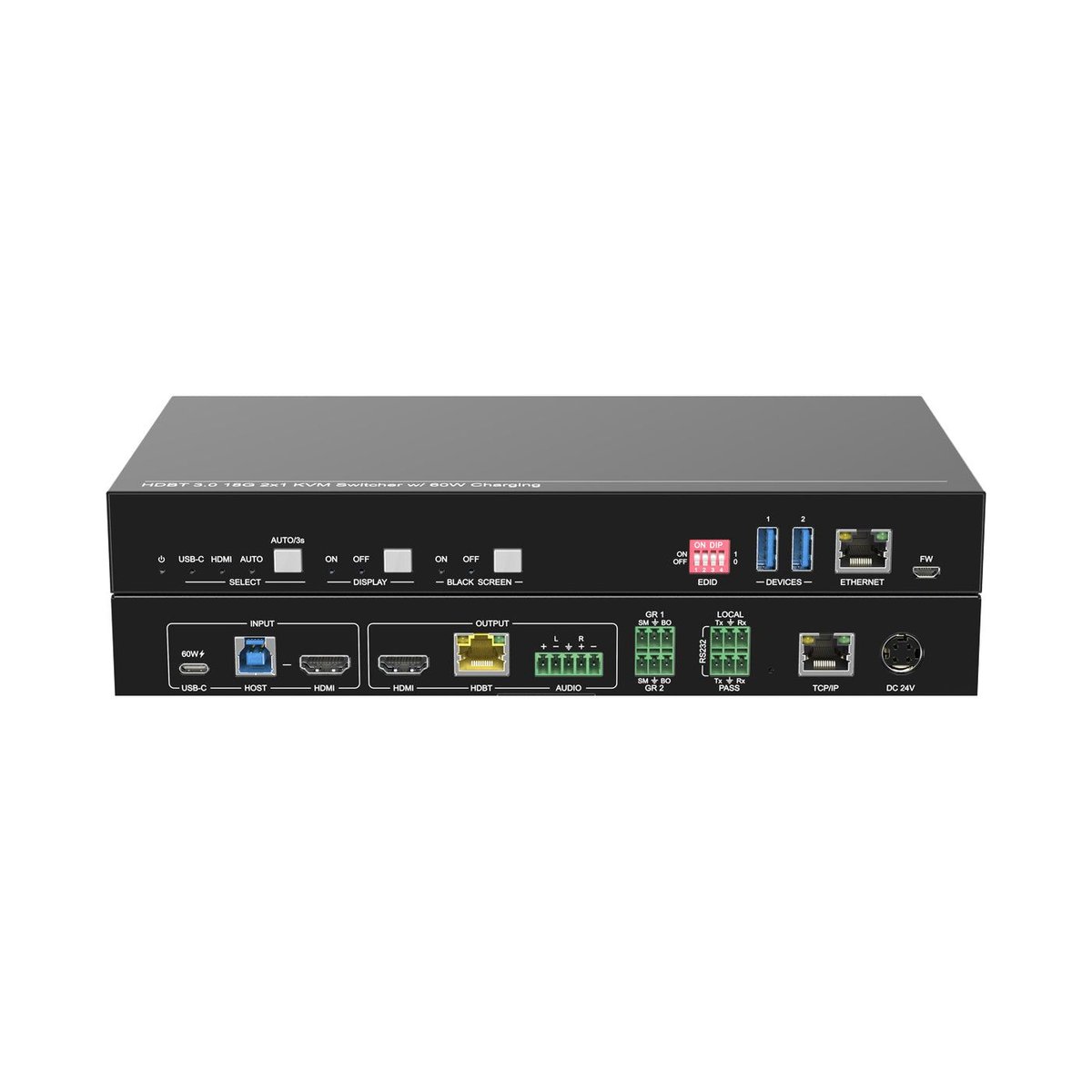DVDO USBC-HDMI-PS-21-Xtend 4K 2x1 Presentation Switcher / Extender with USB-C & HDMI Inputs - view 3