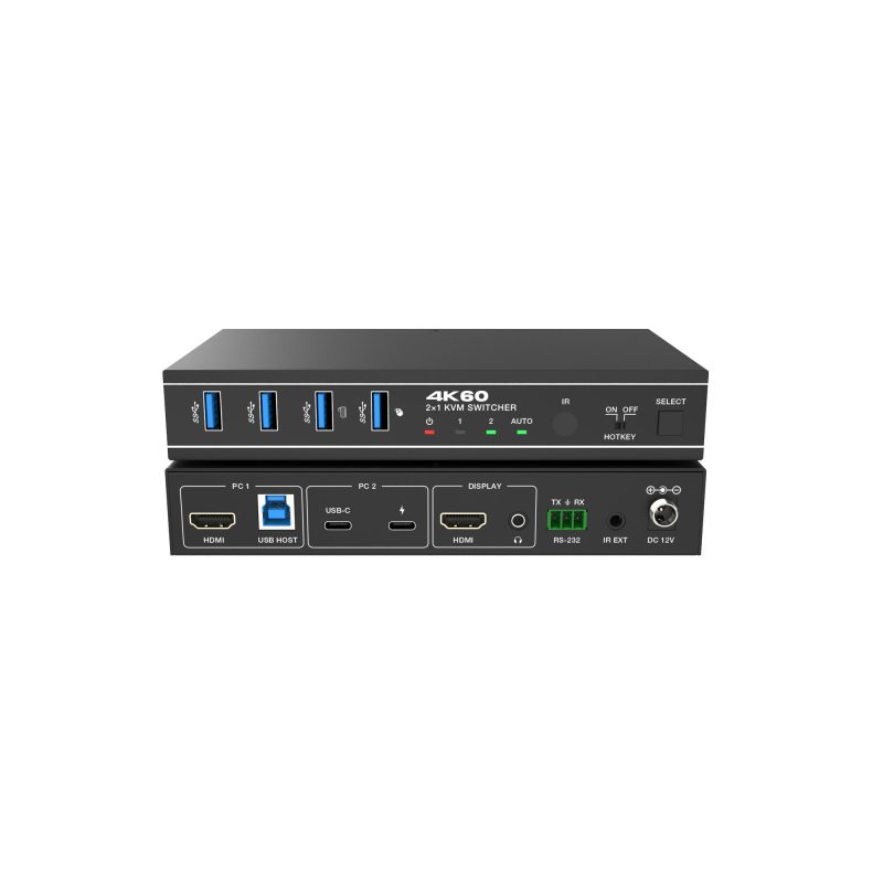 DVDO USBC-HDMI-PS-21 4K 2x1 Presentation Switcher with USB-C & HDMI Inputs